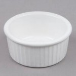 Tuxton BWN-2003 20 oz. White Round China Au Gratin Dish - 12/Case Tuxton BWN-2003 20 oz. White Round China Au Gratin Dish - 12/Case
