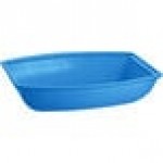 TableCraft CW3190SBL 10.5 Qt. Sky Blue Cast Aluminum Oblong Salad Bowl TableCraft CW3190SBL 10.5 Qt. Sky Blue Cast Aluminum Oblong Salad Bowl