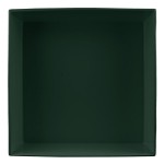 TableCraft CW1494HGN 24 Qt. Hunter Green Cast Aluminum Square Bowl