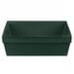 TableCraft CW1494HGN 24 Qt. Hunter Green Cast Aluminum Square Bowl