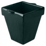 TableCraft CW1494HGN 24 Qt. Hunter Green Cast Aluminum Square Bowl