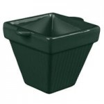TableCraft CW1494HGN 24 Qt. Hunter Green Cast Aluminum Square Bowl