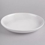 Reserve by Libbey 987659310 Silk 109 oz. Round Royal Rideau White Porcelain Coupe Serving Bowl - 6/Case