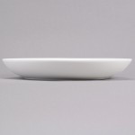 Reserve by Libbey 987659310 Silk 109 oz. Round Royal Rideau White Porcelain Coupe Serving Bowl - 6/Case