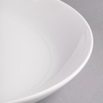 Reserve by Libbey 987659310 Silk 109 oz. Round Royal Rideau White Porcelain Coupe Serving Bowl - 6/Case