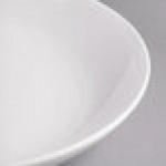 Reserve by Libbey 987659310 Silk 109 oz. Round Royal Rideau White Porcelain Coupe Serving Bowl - 6/Case