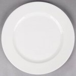 Reserve by Libbey 987659310 Silk 109 oz. Round Royal Rideau White Porcelain Coupe Serving Bowl - 6/Case