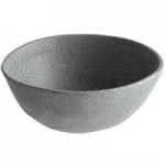 Elite Global Solutions Tenaya 56 oz. Black Round Melamine Bowl - 6/Case