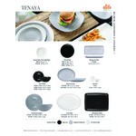 Elite Global Solutions Tenaya 56 oz. Black Round Melamine Bowl - 6/Case