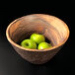 Elite Global Solutions M10578R-SEQ Sequoia 4.2 Qt. Round Wood Grain Melamine Serving Bowl