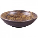 Elite Global Solutions M10578R-SEQ Sequoia 4.2 Qt. Round Wood Grain Melamine Serving Bowl