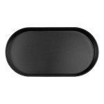 Cal-Mil Hudson 12 Qt. Black Oval Raised Rim Melamine Bowl Cal-Mil Hudson 12 Qt. Black Oval Raised Rim Melamine Bowl
