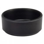 Cal-Mil Hudson 12 Qt. Black Oval Raised Rim Melamine Bowl Cal-Mil Hudson 12 Qt. Black Oval Raised Rim Melamine Bowl