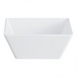 Acopa Rittenhouse 215 oz. Square Black Melamine Bowl - 6/Case