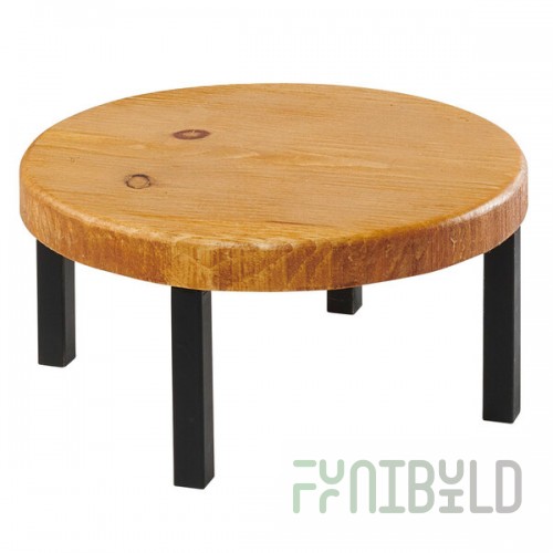 Cal-Mil 22050-6-99 Madera Rustic Pine Round Wood Riser - 12