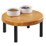 Cal-Mil 22050-6-99 Madera Rustic Pine Round Wood Riser - 12 Cal-Mil 22050-6-99 Madera Rustic Pine Round Wood Riser - 12