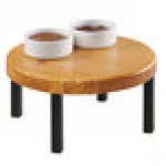Cal-Mil 22050-6-99 Madera Rustic Pine Round Wood Riser - 12 Cal-Mil 22050-6-99 Madera Rustic Pine Round Wood Riser - 12