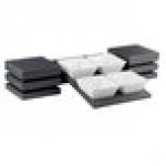 Vollrath Cubic 8 Melamine 1.5 Qt. Bowl Large Wood Display Set