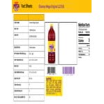 Chamoy Mega Original Chamoy Sauce 1 Gallon - 6/Case