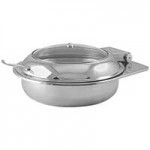 Spring USA Mini Reflection 5 Qt. Half Size Square Stainless Steel Induction Chafer with Glass Lid 2173-6/12 Spring USA Mini Reflection 5 Qt. Half Size Square Stainless Steel Induction Chafer with Glass Lid 2173-6/12