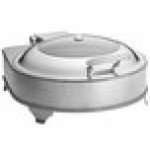 TableCraft CW40164 4 Qt. Round Stainless Steel Quick View Electric Chafer with Stand - 110V TableCraft CW40164 4 Qt. Round Stainless Steel Quick View Electric Chafer with Stand - 110V
