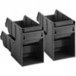 Choice Black 2-Tier Self-Serve Organizer Set with 4 Bins and 2 Label Sheets Choice Black 2-Tier Self-Serve Organizer Set with 4 Bins and 2 Label Sheets