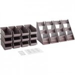 Choice Black 2-Tier Self-Serve Organizer Set with 4 Bins and 2 Label Sheets Choice Black 2-Tier Self-Serve Organizer Set with 4 Bins and 2 Label Sheets