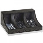 Cal-Mil 3819-87 Cinderwood 2-Compartment Flatware Organizer