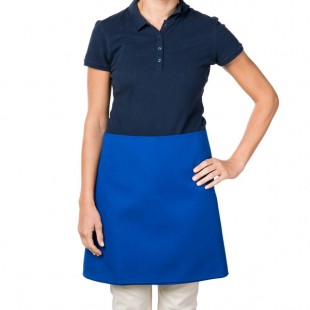 Intedge Blue Poly-Cotton 4-Way Waist Apron - 38 Intedge Blue Poly-Cotton 4-Way Waist Apron - 38
