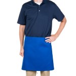 Intedge Blue Poly-Cotton 4-Way Waist Apron - 38 Intedge Blue Poly-Cotton 4-Way Waist Apron - 38