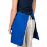 Intedge Blue Poly-Cotton 4-Way Waist Apron - 38 Intedge Blue Poly-Cotton 4-Way Waist Apron - 38