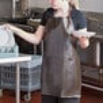 San Jamar 604VBA-BR Brown 25 Mil Adjustable Vinyl Dishwasher Apron - 28