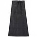 Mercer Culinary M63201BKD Metro Edge Talon Black Cotton Vintage Draper Denim Bistro Apron with 2 Pockets - 32 1/4 Mercer Culinary M63201BKD Metro Edge Talon Black Cotton Vintage Draper Denim Bistro Apron with 2 Pockets - 32 1/4