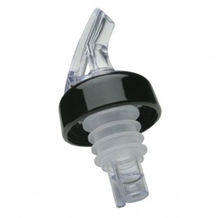 Precision Pours 999 CL C Crystal Clear Free Flow Liquor Pourer with Collar - 12/Pack Precision Pours 999 CL C Crystal Clear Free Flow Liquor Pourer with Collar - 12/Pack