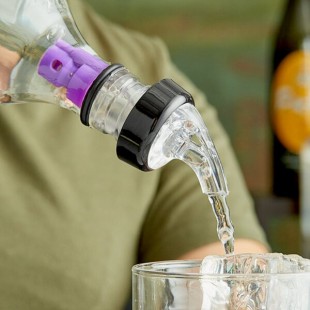 Choice 1.125 oz. 3-Ball Measured Liquor Pourer with Collar - 12/Pack Choice 1.125 oz. 3-Ball Measured Liquor Pourer with Collar - 12/Pack