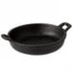 Valor 14 oz. Pre-Seasoned Mini Cast Iron Round Casserole Dish - 12/Case