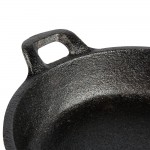 Valor 14 oz. Pre-Seasoned Mini Cast Iron Round Casserole Dish - 12/Case