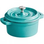 Valor 14 oz. Pre-Seasoned Mini Cast Iron Round Casserole Dish - 12/Case