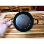 Valor 14 oz. Pre-Seasoned Mini Cast Iron Round Casserole Dish - 12/Case