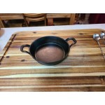 Valor 14 oz. Pre-Seasoned Mini Cast Iron Round Casserole Dish - 12/Case