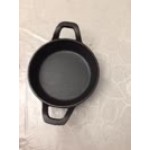 Valor 14 oz. Pre-Seasoned Mini Cast Iron Round Casserole Dish - 12/Case