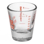 Anchor Hocking 96522AHG18 1 oz. Measuring Glass with Red Print and Graduations