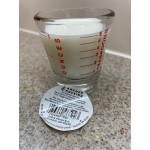 Anchor Hocking 96522AHG18 1 oz. Measuring Glass with Red Print and Graduations