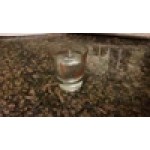 Anchor Hocking 96522AHG18 1 oz. Measuring Glass with Red Print and Graduations