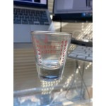Anchor Hocking 96522AHG18 1 oz. Measuring Glass with Red Print and Graduations