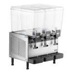 Vollrath VBBE3-37-F Triple 5.28 Gallon Bowl Refrigerated Beverage Dispenser with Fountain Spray Circulation - 115V Vollrath VBBE3-37-F Triple 5.28 Gallon Bowl Refrigerated Beverage Dispenser with Fountain Spray Circulation - 115V