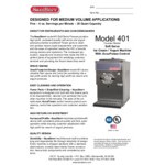 SaniServ 401 AIR 20 Qt. Countertop Air Cooled Soft Serve Ice Cream Machine with 1 Hopper - 208/230V