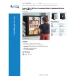 Avantco CRM-5-HC Black Countertop Display Refrigerator with Swing Door - 3.9 Cu. Ft.