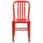 Flash Furniture CH-61200-18-RED-GG Red Metal Indoor / Outdoor Chair with Vertical Slat Back Flash Furniture CH-61200-18-RED-GG Red Metal Indoor / Outdoor Chair with Vertical Slat Back