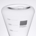 American Metalcraft GF34 Chemistry Collection 34 oz. (1000 mL) Erlenmeyer Flask Glass